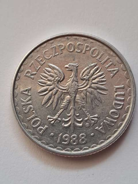 1 złoty 1988 r 1 złoty 1988 r