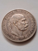 Austria 5 Koron Koronacja Franciszka Józefa I 1907 r Austria 5 Koron Koronacja Franciszka Józefa I 1907 r