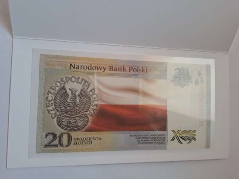 Banknot 20 zł Niepodległość 2018 r Banknot 20 zł Niepodległość 2018 r