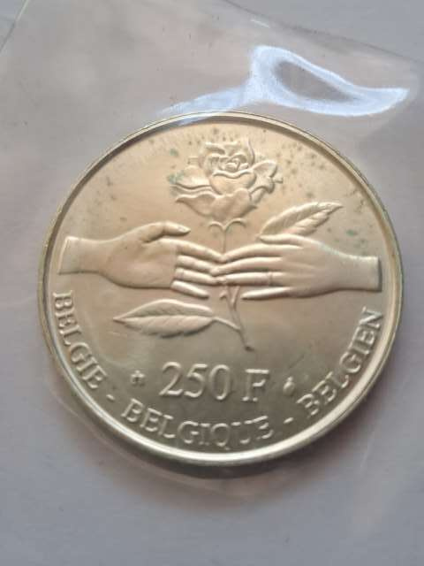 Belgia 250 Franków Ślub 1999 r Belgia 250 Franków Ślub 1999 r