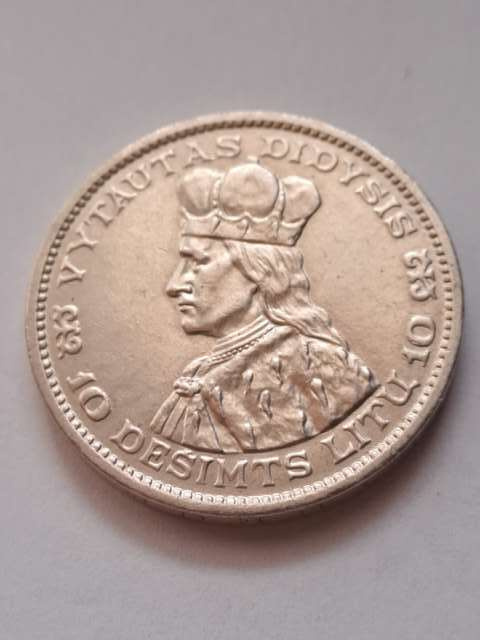 Litwa 10 Litu Pierwsza Republika 1936 r Litwa 10 Litu Pierwsza Republika 1936 r