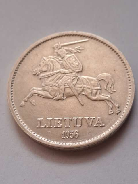 Litwa 10 Litu Pierwsza Republika 1936 r Litwa 10 Litu Pierwsza Republika 1936 r