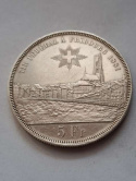 Szwajcaria 5 Franków Festiwal strzelecki 1881 r Szwajcaria 5 Franków Festiwal strzelecki 1881 r