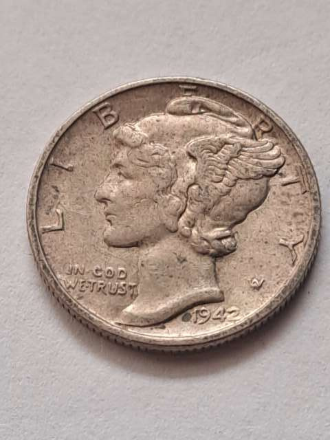 USA 10 Centów Mercury 1943 r USA 10 Centów Mercury 1943 r