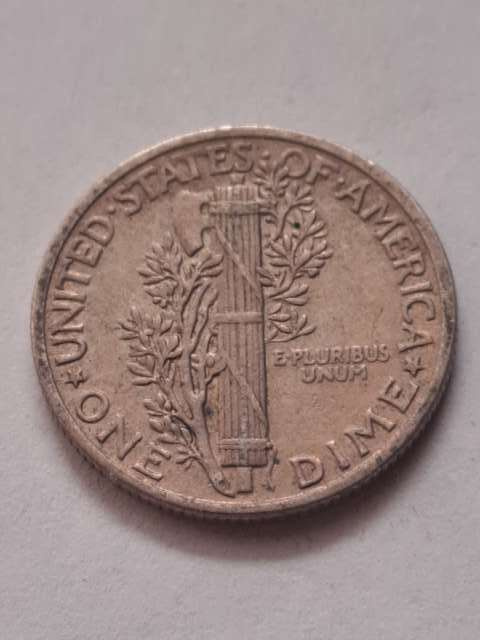 USA 10 Centów Mercury 1943 r USA 10 Centów Mercury 1943 r
