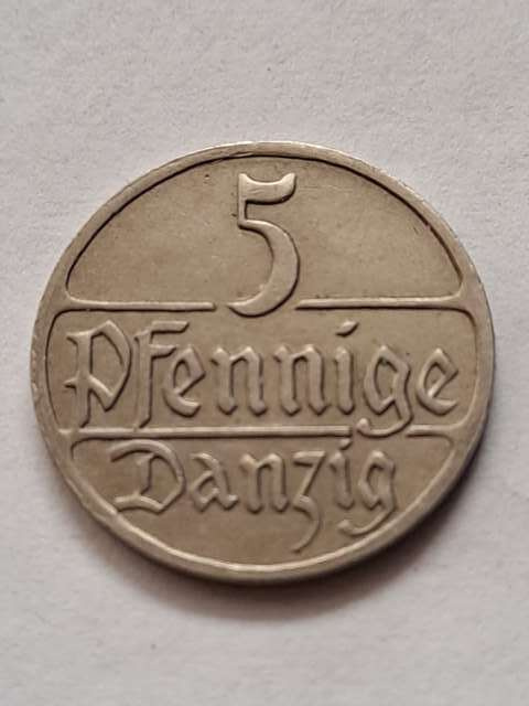 WMG 5 Fenigów 1928 r WMG 5 Fenigów 1928 r
