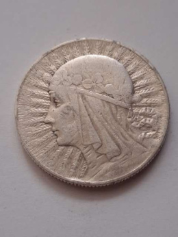 5 zł Głowa Kobiety 1933 r