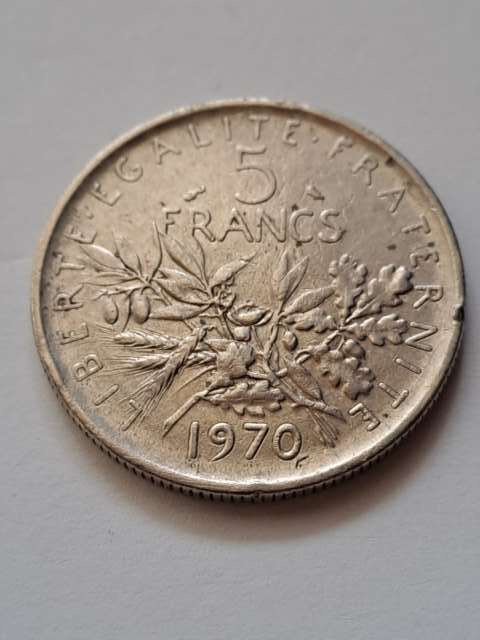 Francja 5 Franków 1970 r Francja 5 Franków 1970 r
