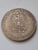 Niemcy 5 Marek Badenia 1876 r Niemcy 5 Marek Badenia 1876 r