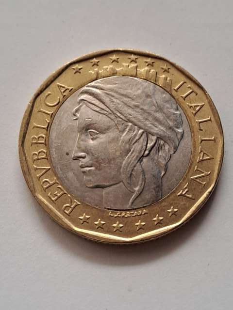 Włochy 1000 Lirów 1998 r Włochy 1000 Lirów 1998 r