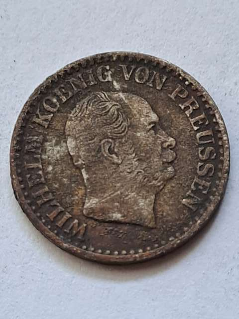Niemcy 1 Srebrny grosz Wilhelm I 1863 r Niemcy 1 Srebrny grosz Wilhelm I 1863 r