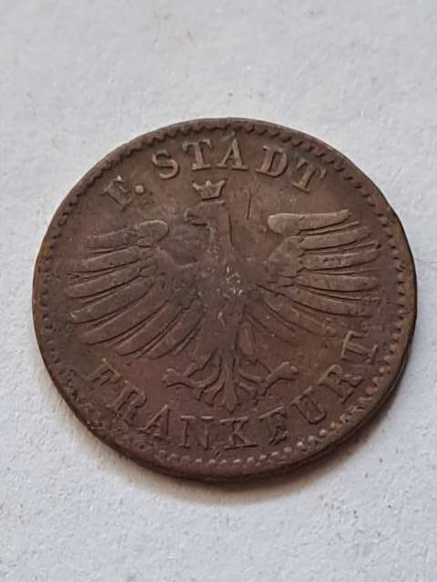 Niemcy 1 Haller Frankfurt 1844 r Niemcy 1 Haller Frankfurt 1844 r