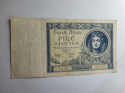 Banknot 5 zł 1930 r seria DD