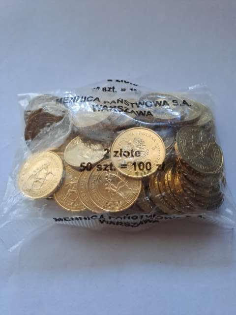 2 zł Ateny 2004 r worek 50 szt