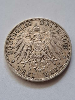 Niemcy 3 Marki Otto von Bayern 1909 r
