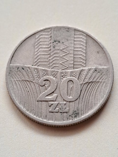 20 zł Wieżowiec i Kłosy 1973 r 20 zł Wieżowiec i Kłosy 1973 r