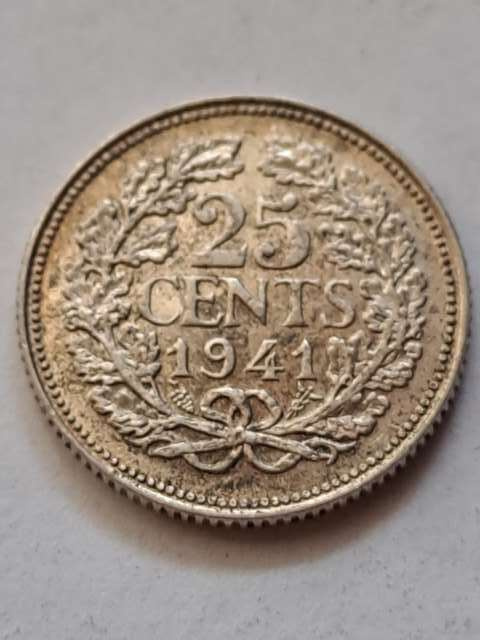 Holandia 25 Cent 1941 r Holandia 25 Cent 1941 r