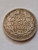 Holandia 25 Cent 1940 r Holandia 25 Cent 1940 r