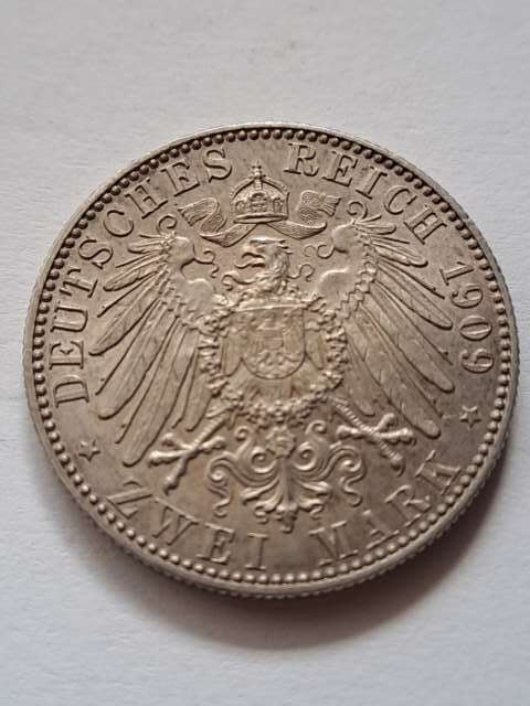 Niemcy 2 Marki Uniwersytet Lipsk 1909 r Niemcy 2 Marki Uniwersytet Lipsk 1909 r