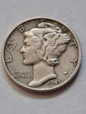 USA 10 Centów Mercury 1945 r USA 10 Centów Mercury 1945 r