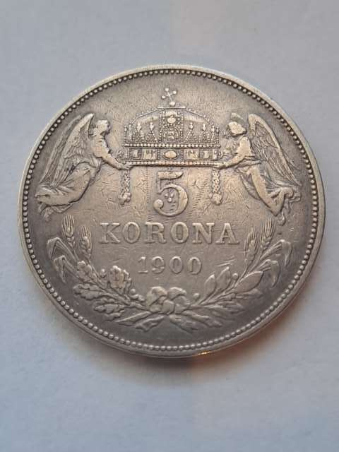 Austria 5 Koron Franciszek Józef I 1900 r Austria 5 Koron Franciszek Józef I 1900 r