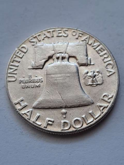USA 1/2 Dollara Franklin 1957 r USA 1/2 Dollara Franklin 1957 r