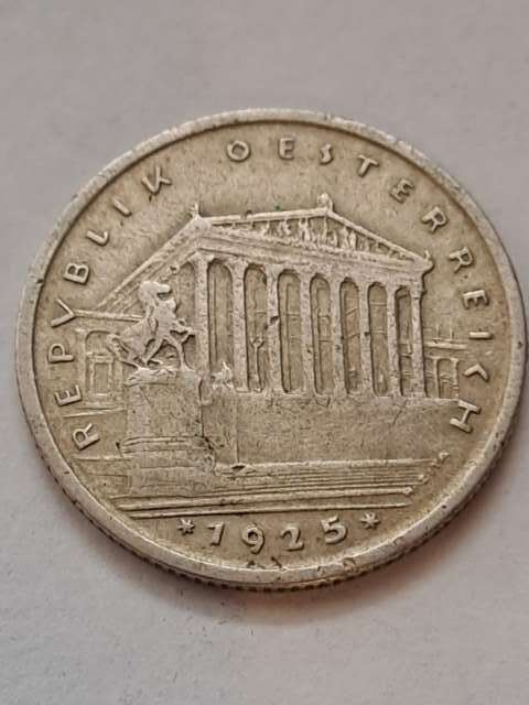 Austria 1 Schilling 1925 r Austria 1 Schilling 1925 r