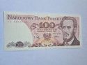 Banknot 100 zł Ludwik Waryński 1988 r seria SZ Banknot 100 zł Ludwik Waryński 1988 r seria SZ
