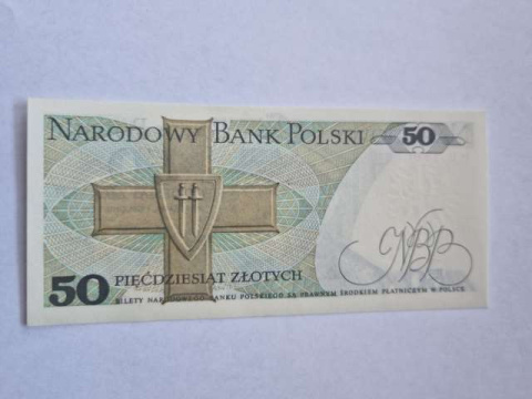 Banknot 50 zł Karol Świerczewski 1988 r seria HU Banknot 50 zł Karol Świerczewski 1988 r seria HU