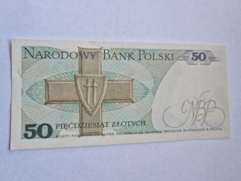 Banknot 50 zł Karol Świerczewski 1988 r seria GL Banknot 50 zł Karol Świerczewski 1988 r seria GL