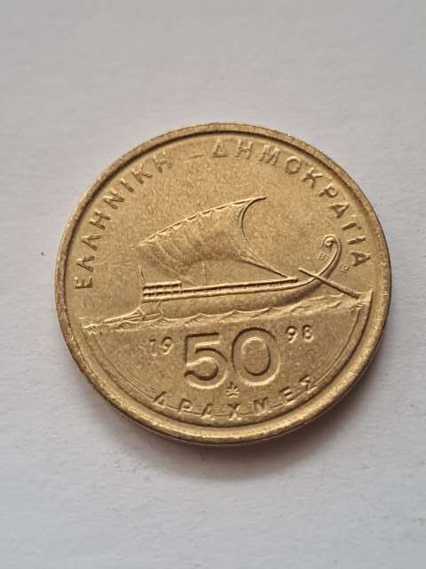 Grecja 50 Drachm 1998 r Grecja 50 Drachm 1998 r