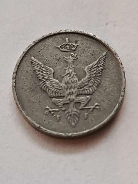 Królestwo Polskie 1 Fenig 1918 r Królestwo Polskie 1 Fenig 1918 r