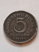 Królestwo Polskie 5 Fenigów 1917 r Królestwo Polskie 5 Fenigów 1917 r
