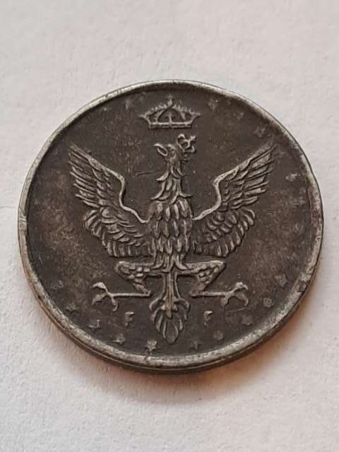Królestwo Polskie 5 Fenigów 1917 r Królestwo Polskie 5 Fenigów 1917 r