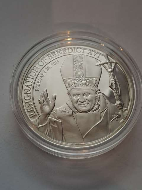 5 Dolarów Rezygnacja Benedykta XVI 2013 r 5 Dolarów Rezygnacja Benedykta XVI 2013 r