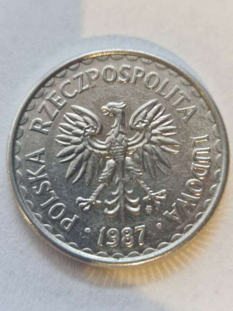 1 złoty 1987 r 1 złoty 1987 r