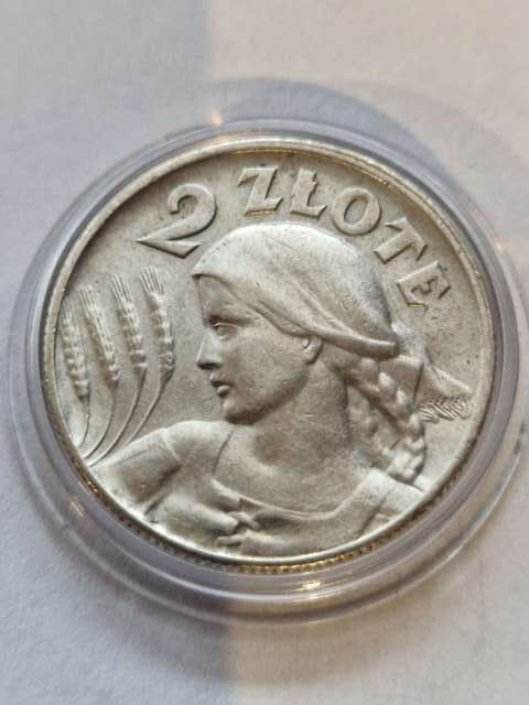 2 zł Żniwiarka 1925 r kropka 2 zł Żniwiarka 1925 r kropka
