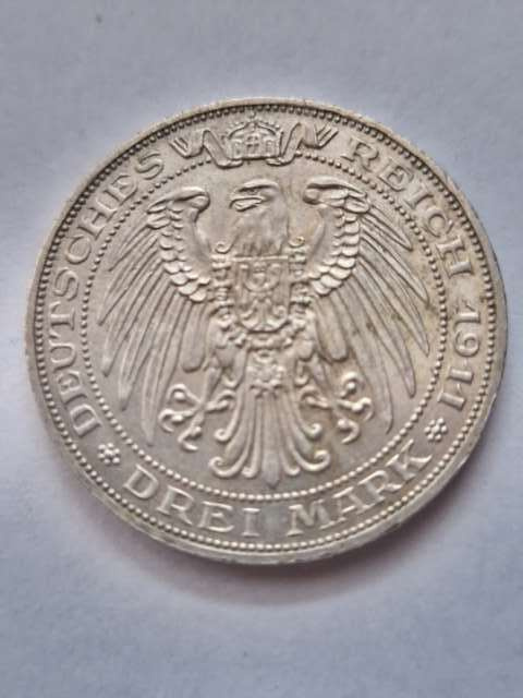 3 Marki Uniwersytet Breslau 1911 r 3 Marki Uniwersytet Breslau 1911 r