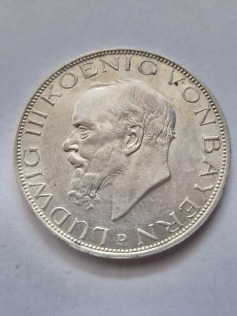 Niemcy 3 Marki Bayern 1914 r Niemcy 3 Marki Bayern 1914 r