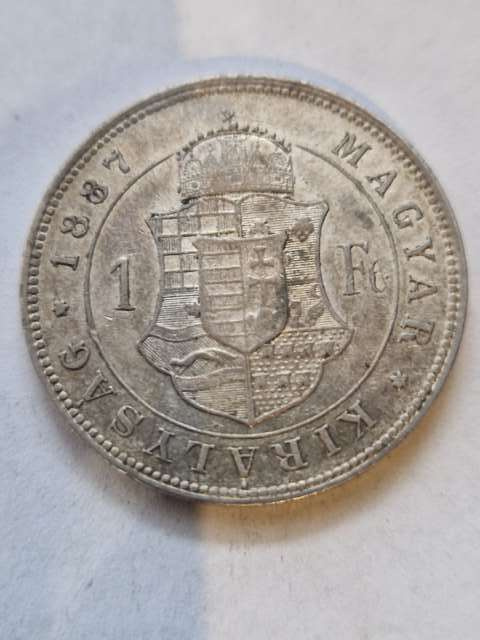 Węgry 1 Forint Franciszek Józef I 1887 r Węgry 1 Forint Franciszek Józef I 1887 r