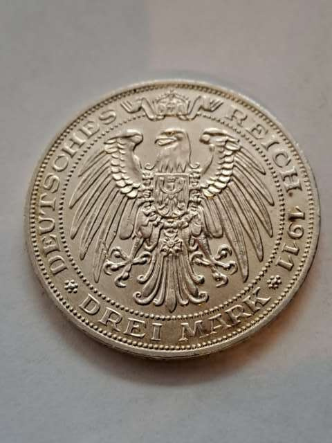3 Marki Uniwersytet Breslau 1911 r 3 Marki Uniwersytet Breslau 1911 r