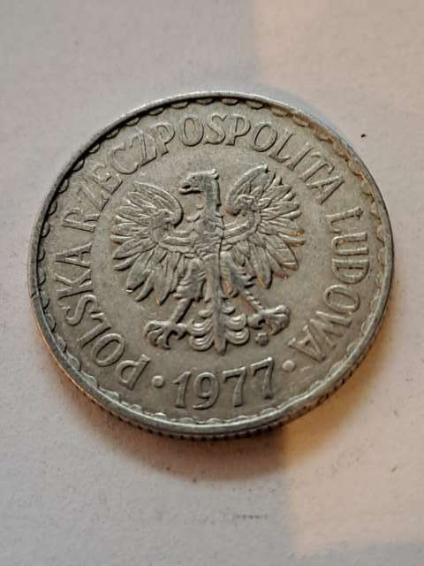 1 złoty 1977 r 1 złoty 1977 r