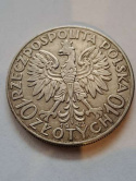 10 zł Głowa Kobiety 1932 r bez znaku 10 zł Głowa Kobiety 1932 r bez znaku