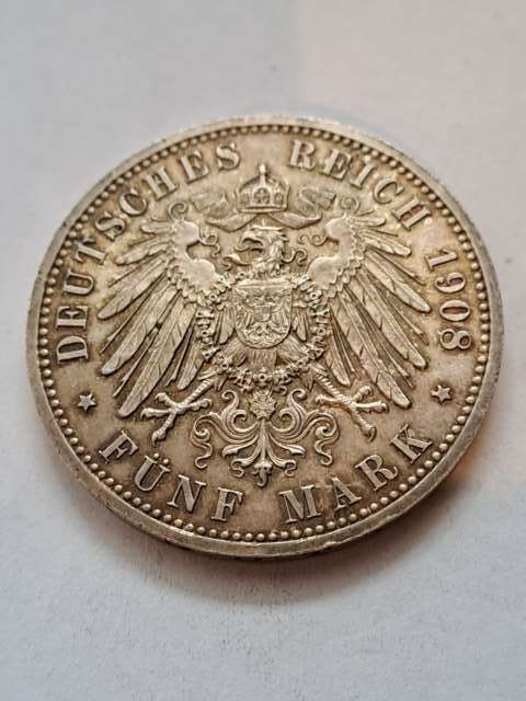 5 Marek Uniwersytet Jena 1908 r rzadka 5 Marek Uniwersytet Jena 1908 r rzadka