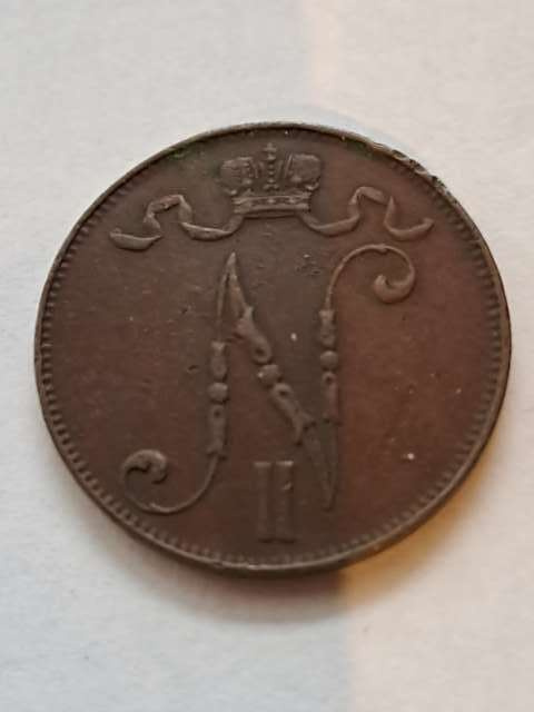 Finlandia 1 Penni Mikolaj II 1906 r Finlandia 1 Penni Mikolaj II 1906 r