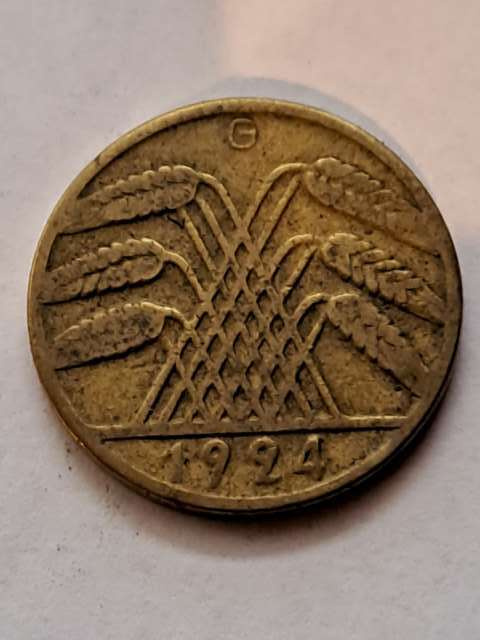Niemcy 10 Pfenning 1924 r G Niemcy 10 Pfenning 1924 r G