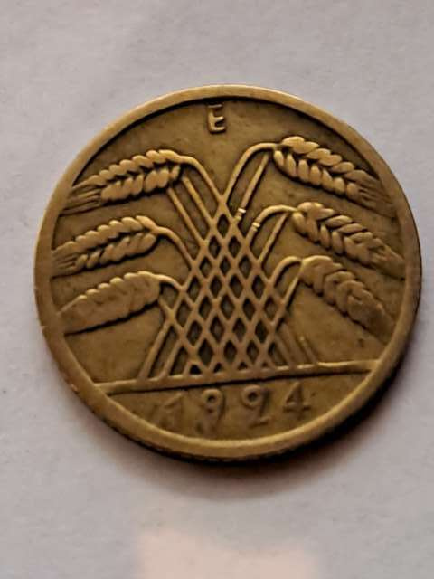 Niemcy 10 Pfenning 1924 r E Niemcy 10 Pfenning 1924 r E