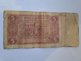 Banknot 5 zł 1948 r Traktorek seria AŁ