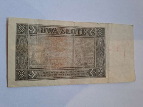 Banknot 2 zł 1948 r seria CP Banknot 2 zł 1948 r seria CP