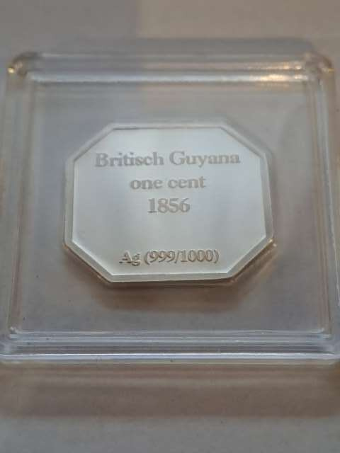 Guiana Brytyjska Znaczek 1 cent 1856 r Guiana Brytyjska Znaczek 1 cent 1856 r